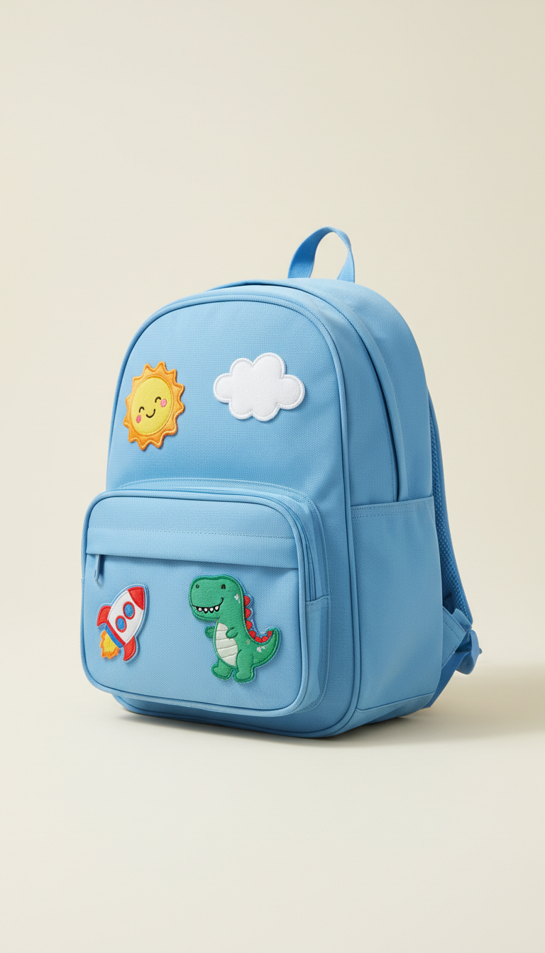 Kids Cartoon Backpack, studio product shot